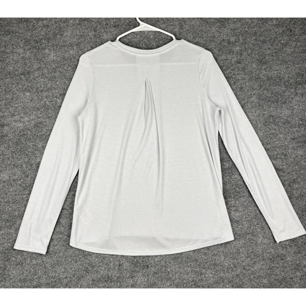 Mondetta Women's Ribbed Long Sleeve Top Blue  Small New With Tags - Picture 5 of 9